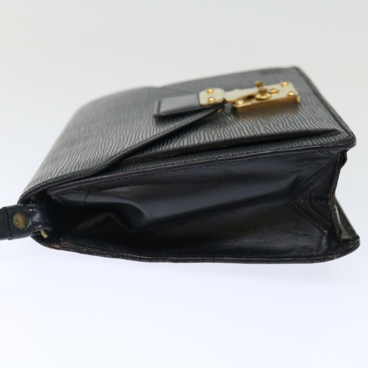 LOUIS VUITTON Epi Serie Dragonne Hand Bag Black M52612 LV ki4359