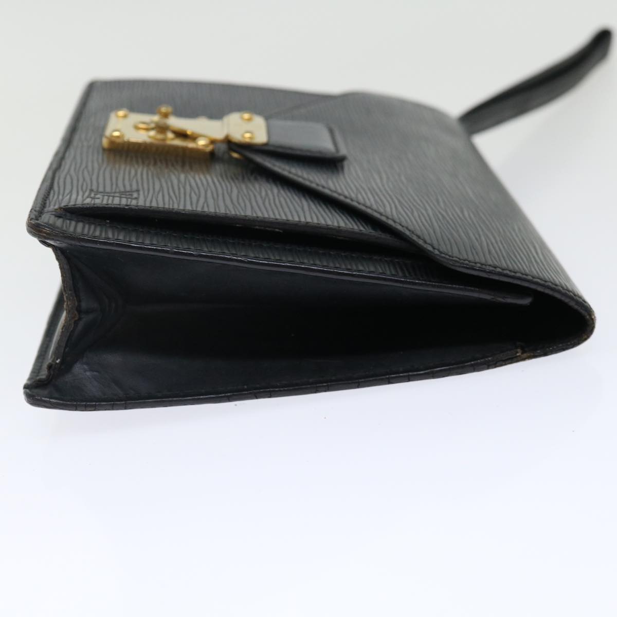 LOUIS VUITTON Epi Serie Dragonne Hand Bag Black M52612 LV ki4359