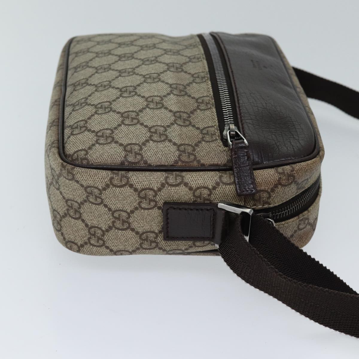 GUCCI GG Supreme Shoulder Bag PVC Beige 114291 ki4360