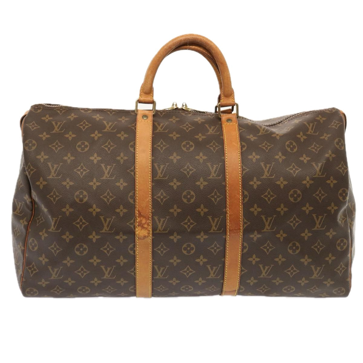 LOUIS VUITTON Monogram Keepall 50 Boston Bag M41426 LV ki4366