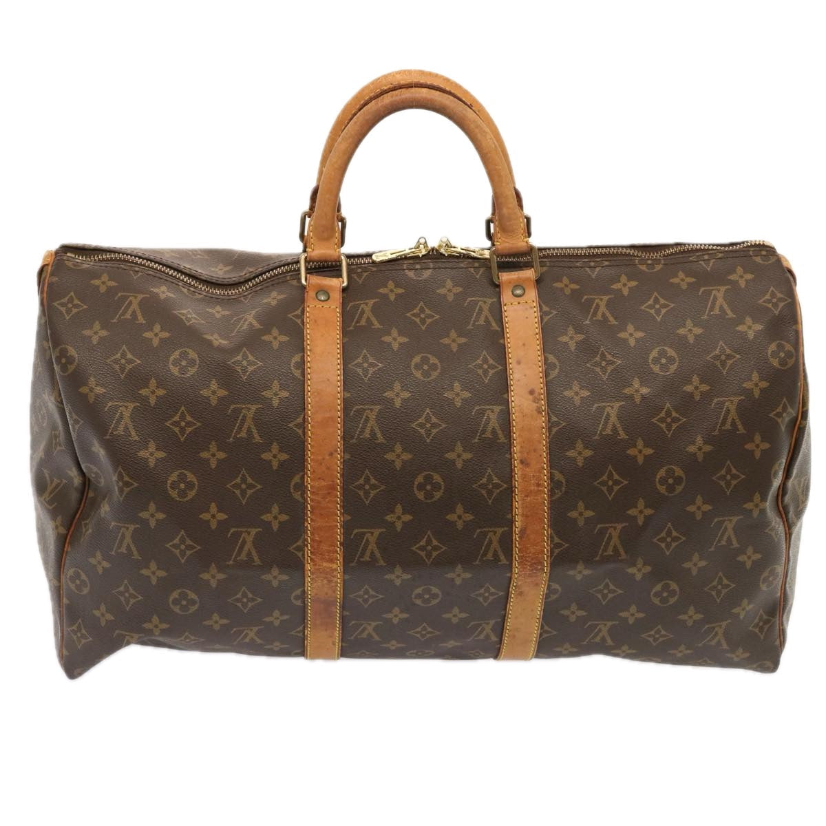 LOUIS VUITTON Monogram Keepall 50 Boston Bag M41426 LV ki4366