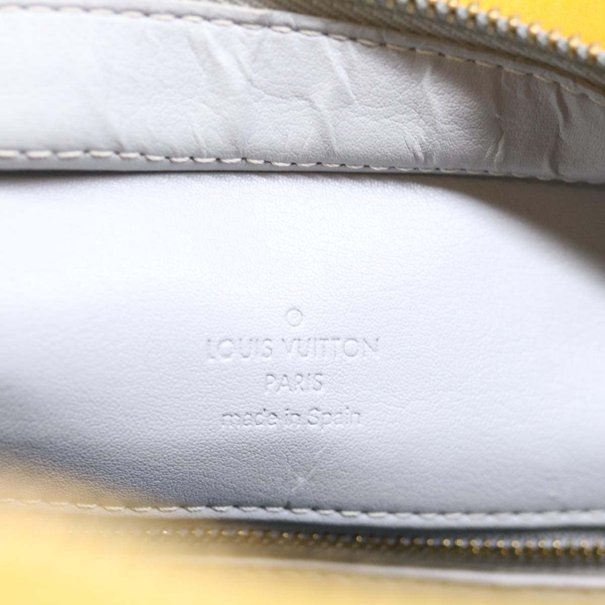 LOUIS VUITTON Monogram Vernis Houston Hand Bag Gris M91053 LV ki4372