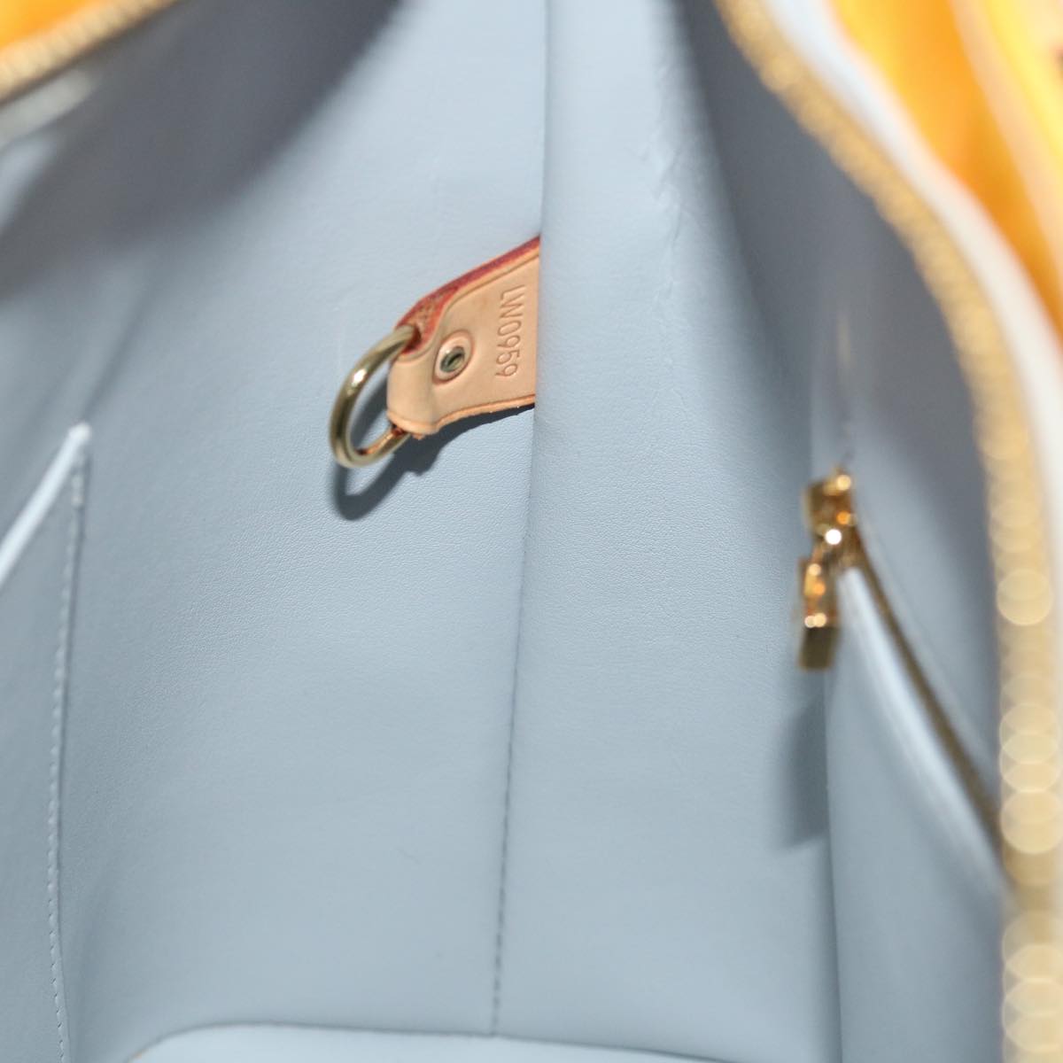 LOUIS VUITTON Monogram Vernis Houston Hand Bag Gris M91053 LV ki4372