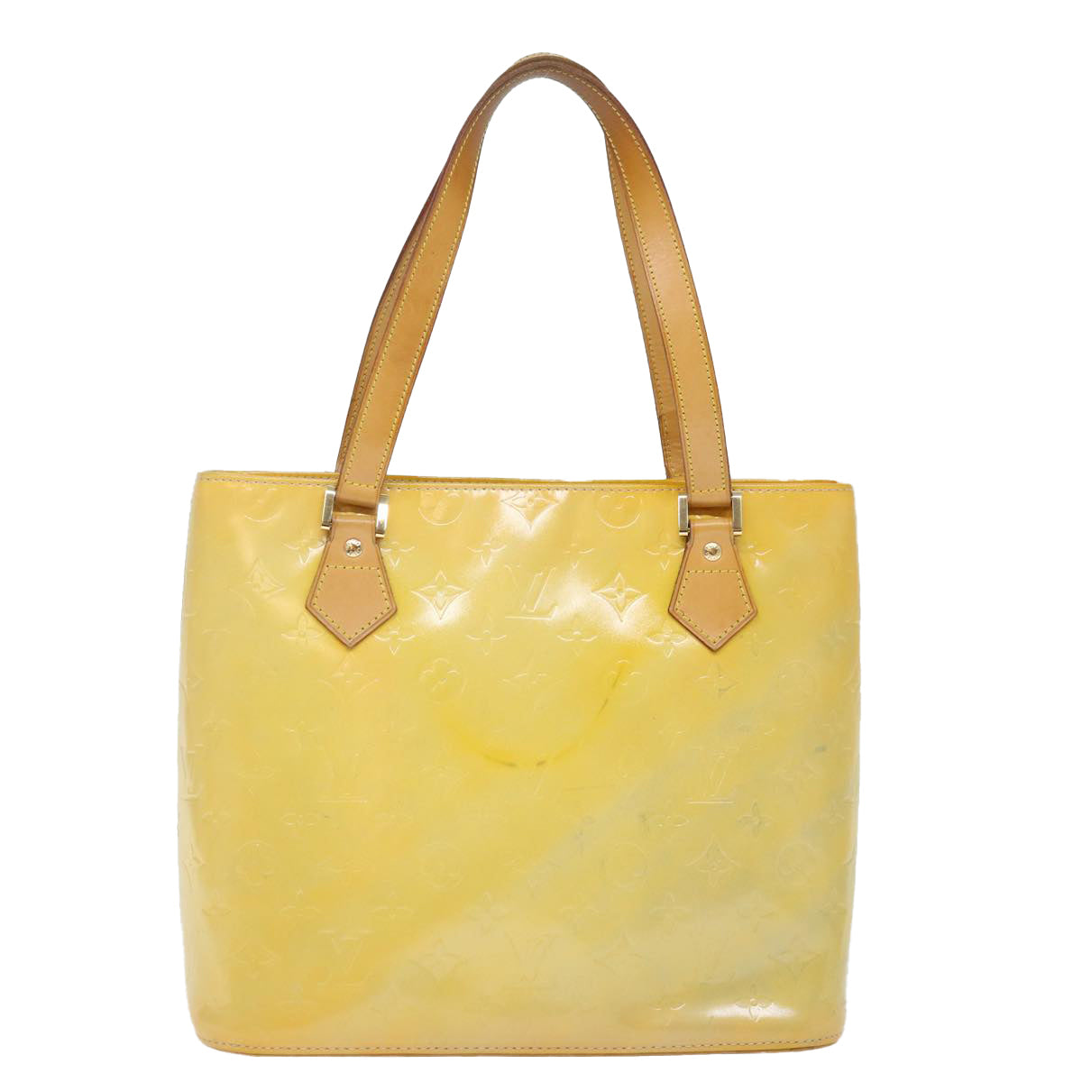 LOUIS VUITTON Monogram Vernis Houston Hand Bag Gris M91053 LV ki4372