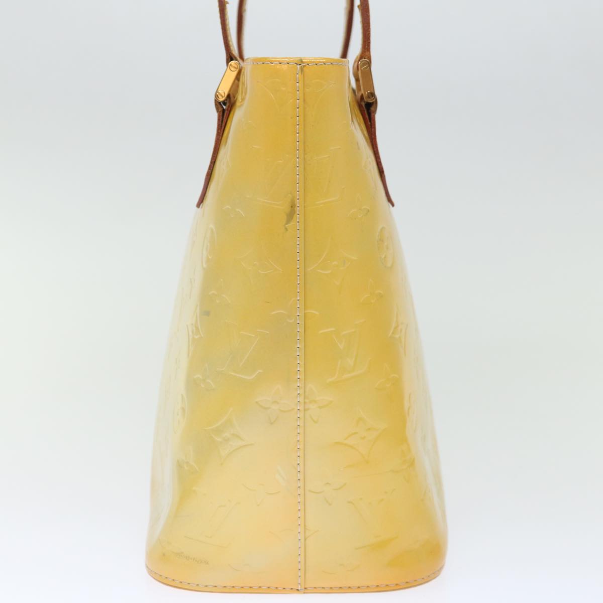 LOUIS VUITTON Monogram Vernis Houston Hand Bag Gris M91053 LV ki4372