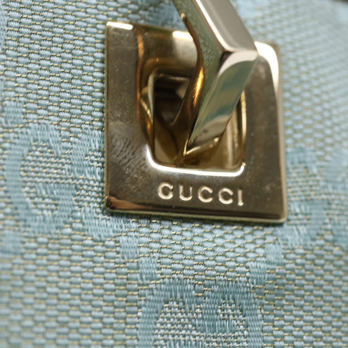 GUCCI GG Canvas Tote Bag Light Blue 002 1099 ki4373