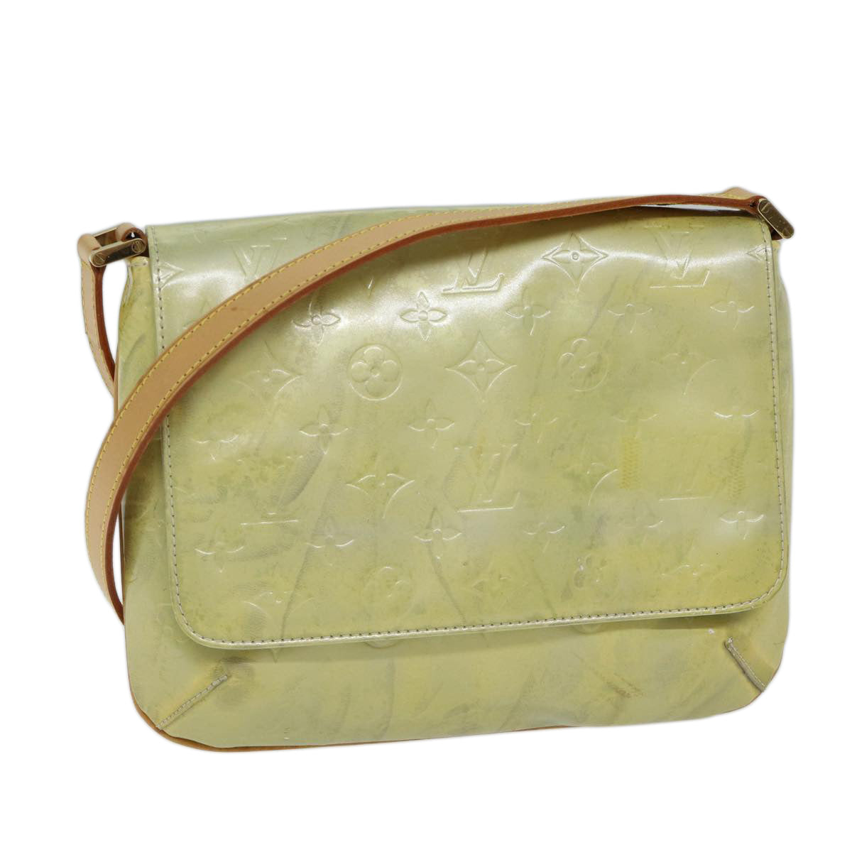 LOUIS VUITTON Monogram Vernis Thompson Street Bag Gris M91008 LV ki4383