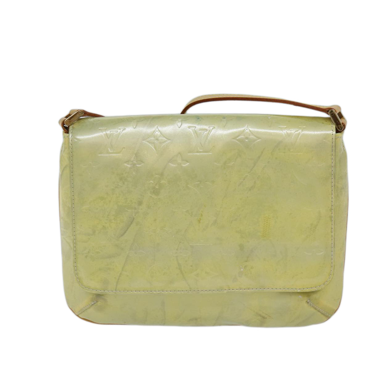 LOUIS VUITTON Monogram Vernis Thompson Street Bag Gris M91008 LV ki4383