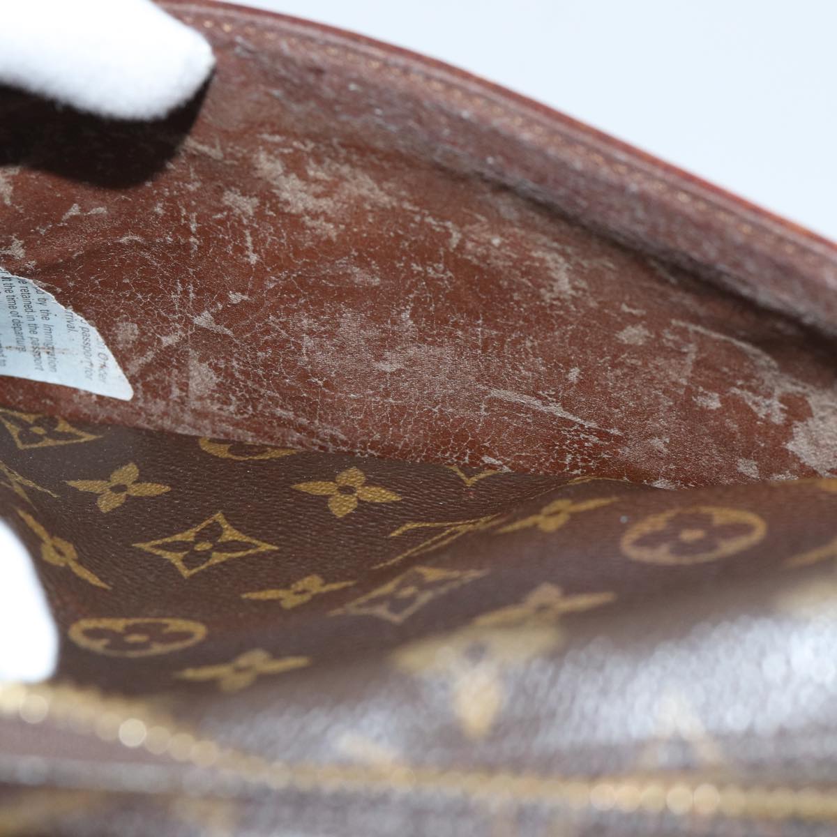 LOUIS VUITTON Monogram Compiegne 28 Clutch Bag M51845 LV ki4398