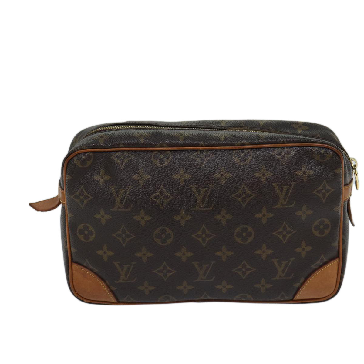 LOUIS VUITTON Monogram Compiegne 28 Clutch Bag M51845 LV ki4398