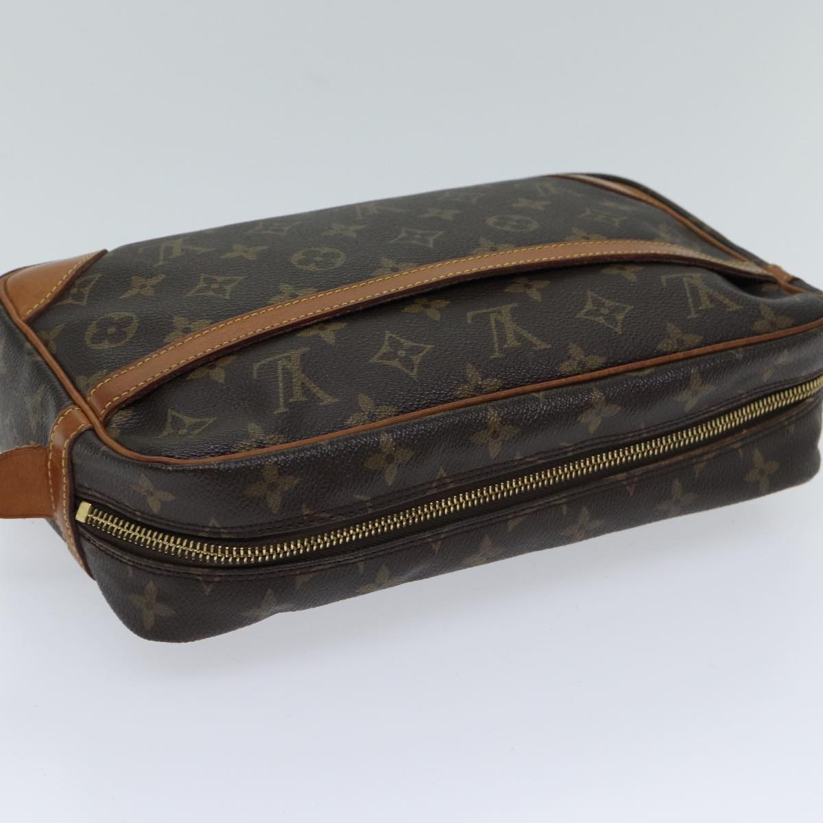 LOUIS VUITTON Monogram Compiegne 28 Clutch Bag M51845 LV ki4398