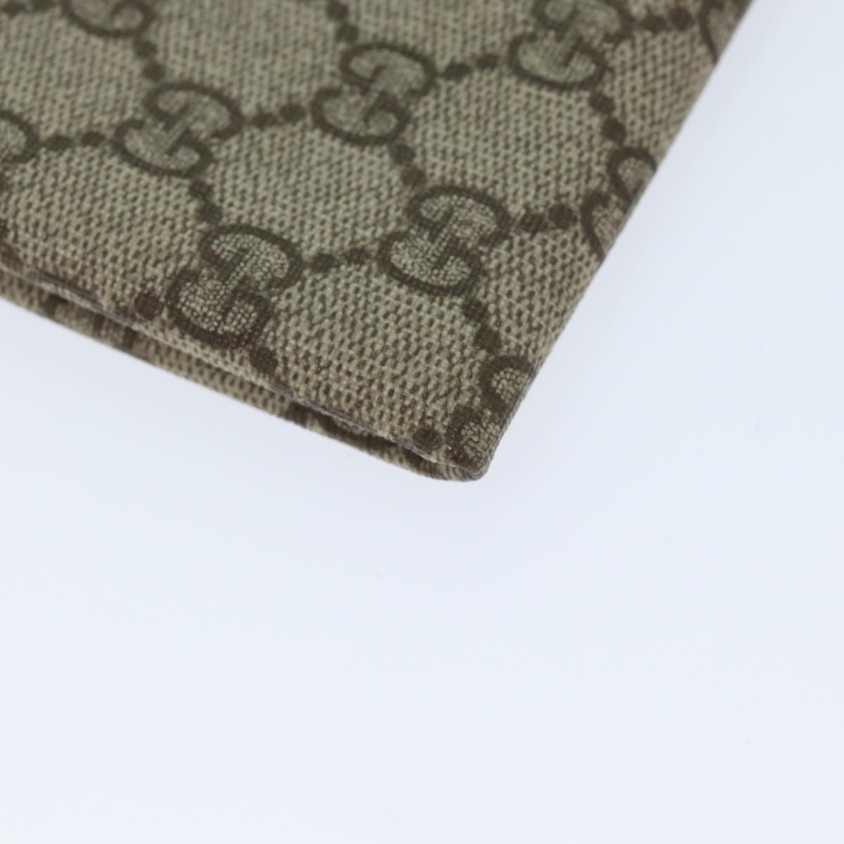 GUCCI GG Supreme Long Wallet PVC Beige 115261 ki4412