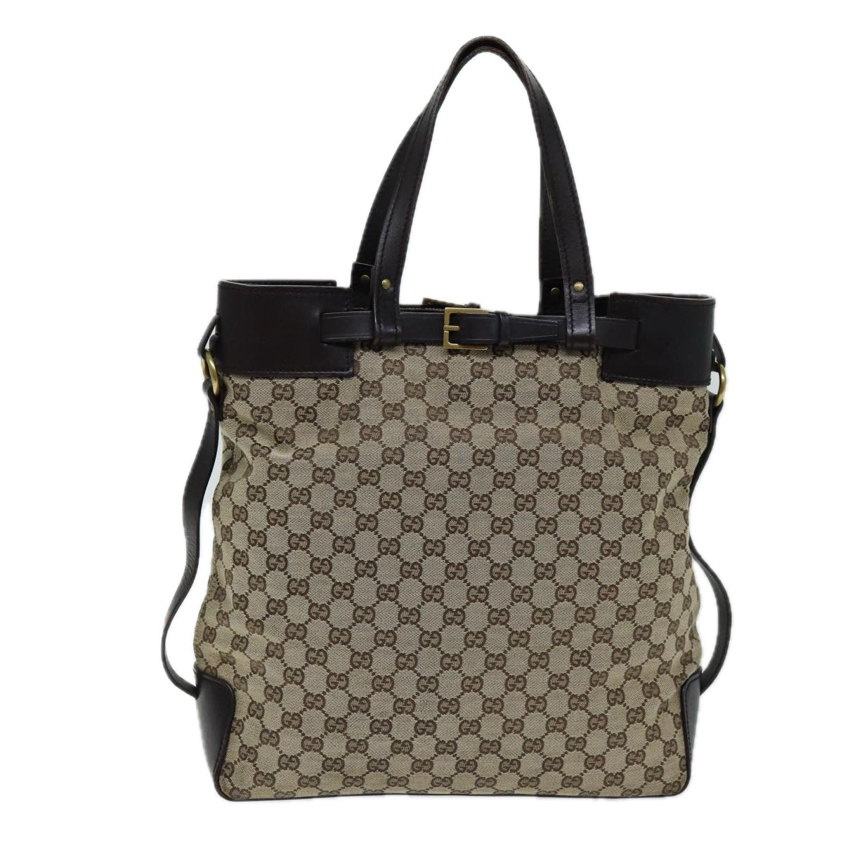 GUCCI GG Canvas Tote Bag Beige 107756 ki4479