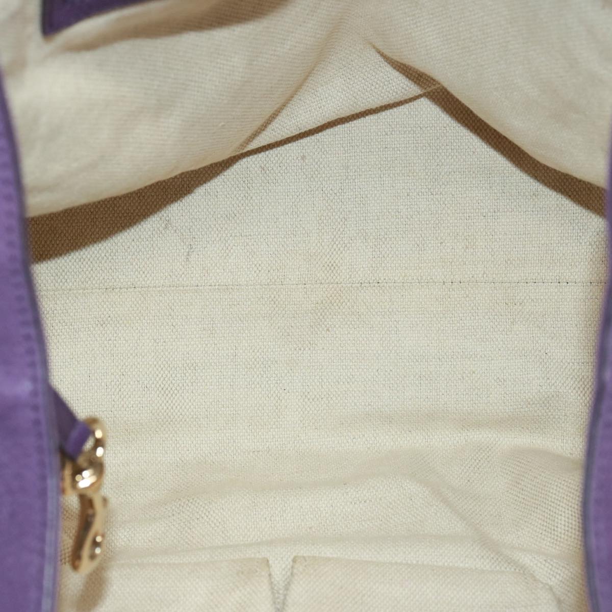 GUCCI Soho Interlocking Fringe Tote Bag Leather Purple 282309 ki4558