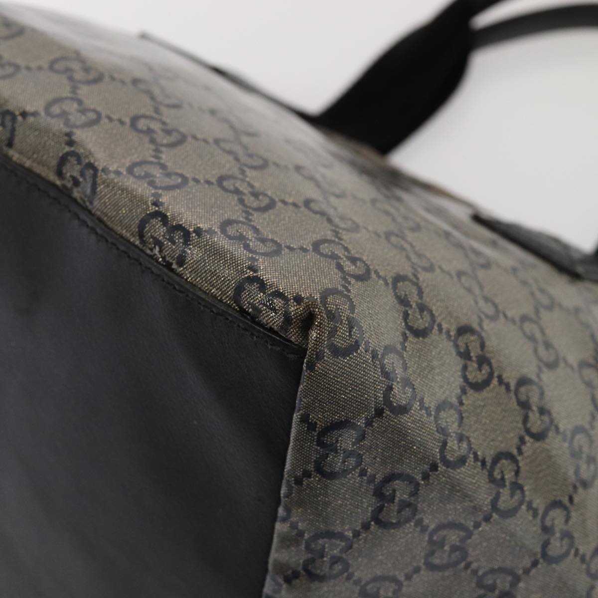 GUCCI GG Crystal Tote Bag Black 131228 ki4586