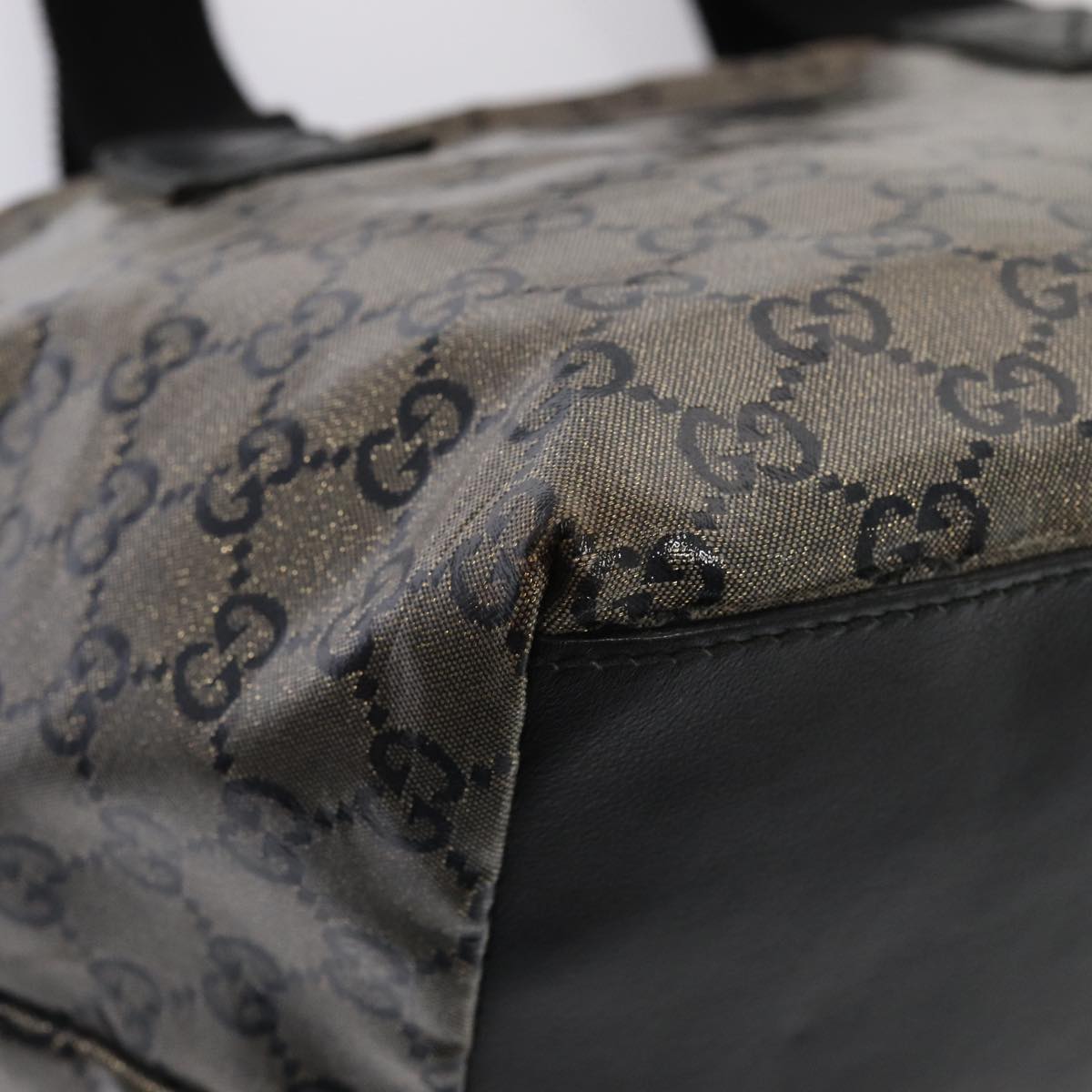 GUCCI GG Crystal Tote Bag Black 131228 ki4586