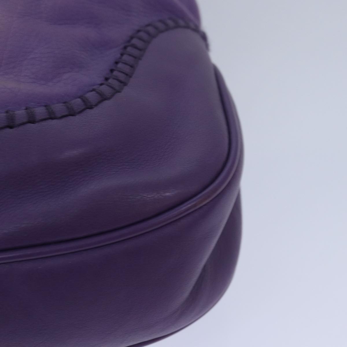 GUCCI Jackie Shoulder Bag Leather 2way Purple 219725 ki4655