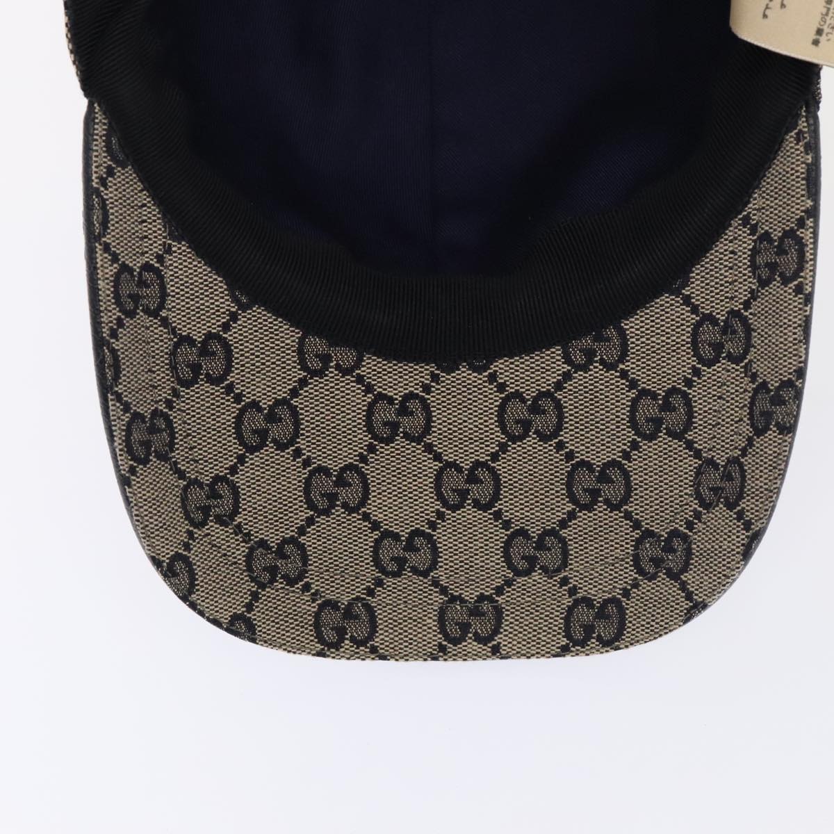 GUCCI GG Canvas Sherry Line Baseball Cap XL Red Navy 696845 ki4846