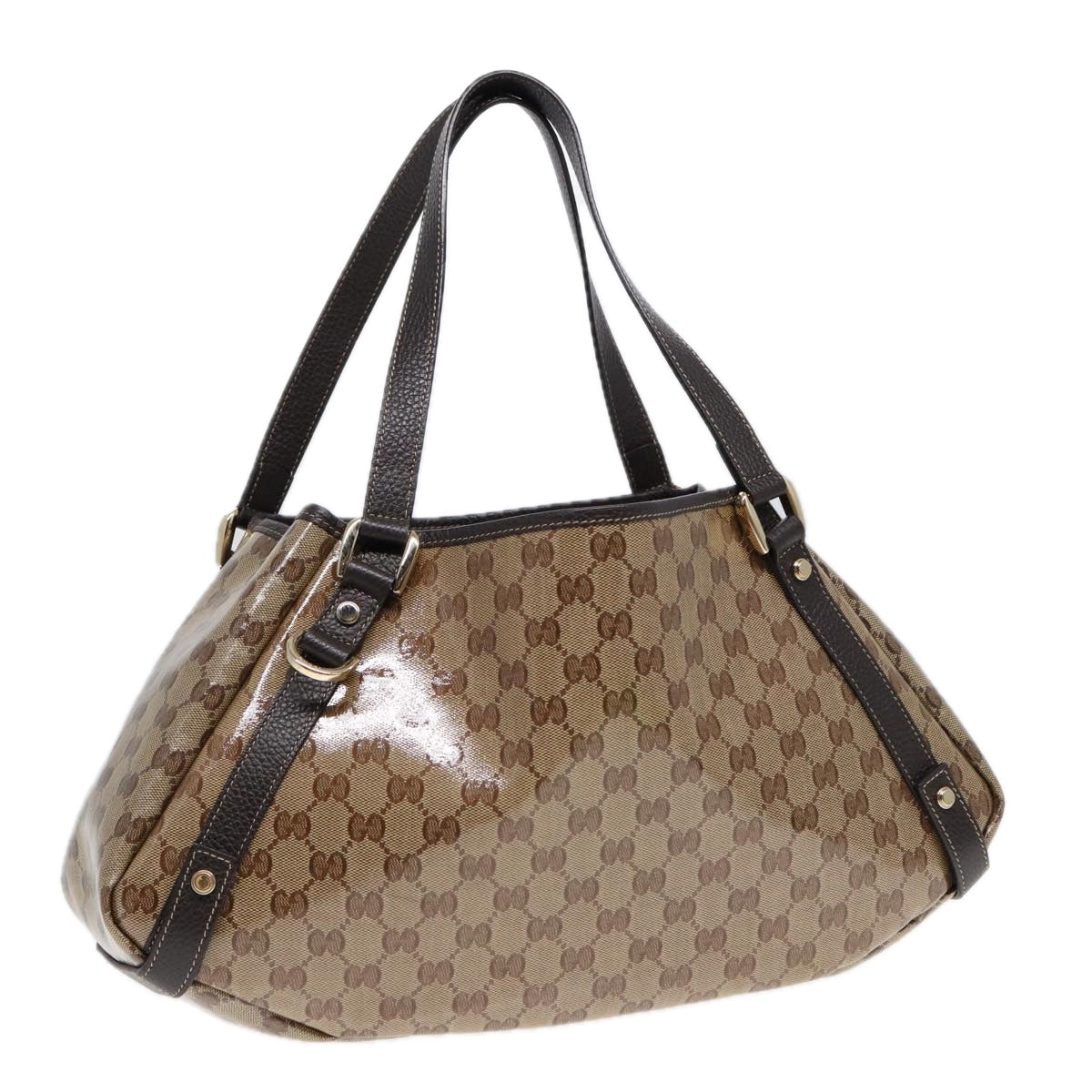 GUCCI GG Crystal Tote Bag Gold Beige 293578 ki4856A