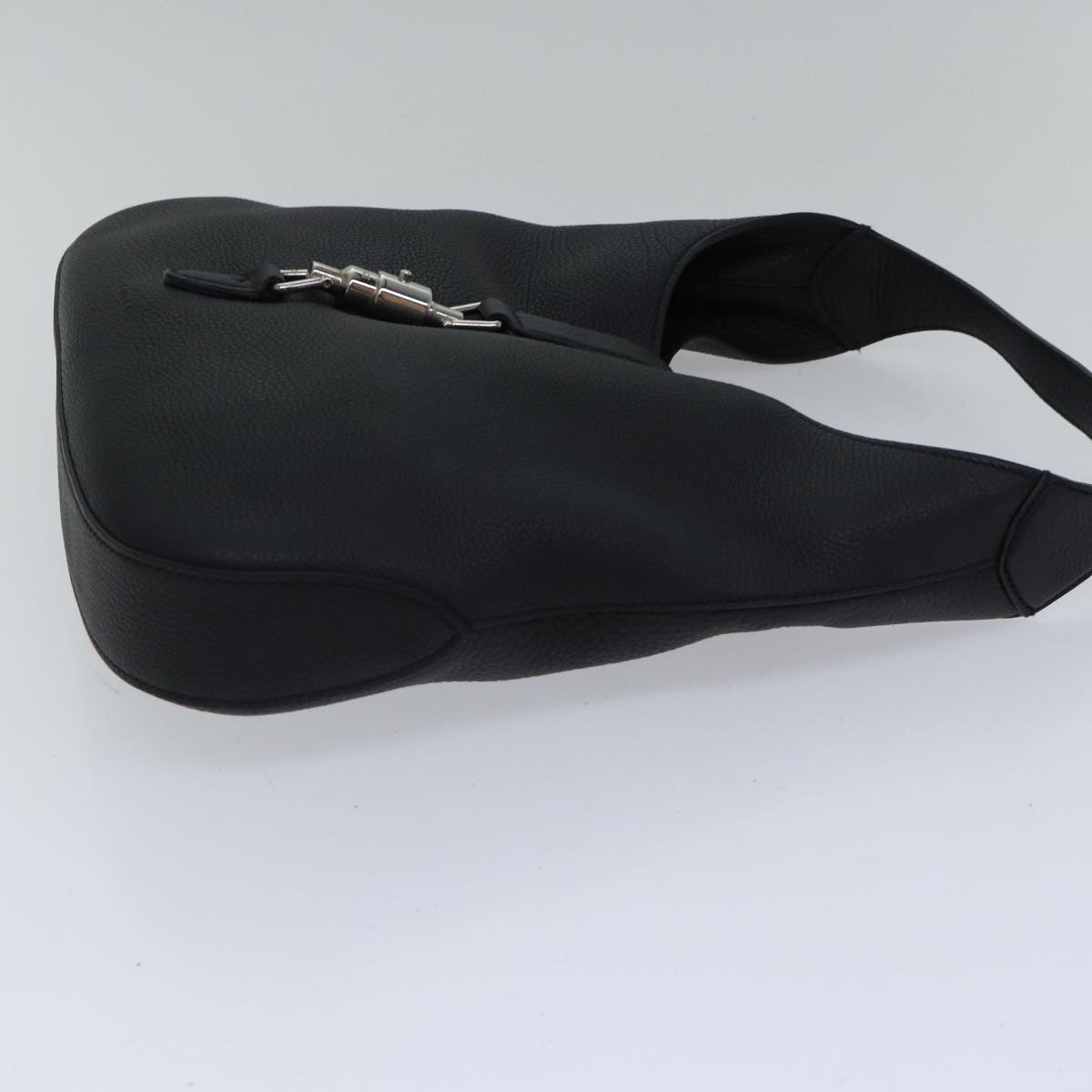 GUCCI New Jackie Shoulder Bag Leather Black ki4908