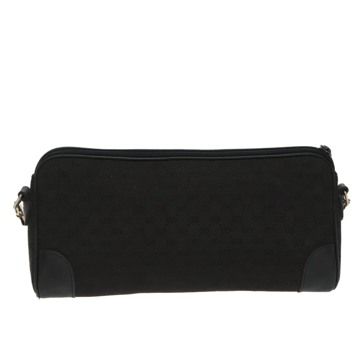 GUCCI Micro GG Canvas Shoulder Bag Black ki5051