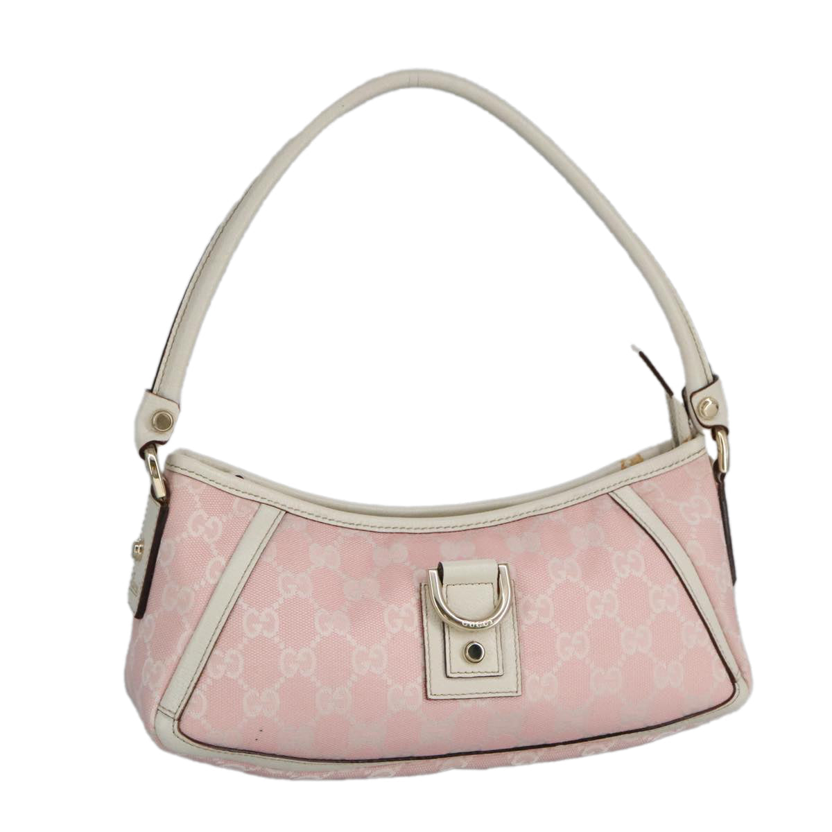GUCCI GG Canvas Shoulder Bag Pink 130939 ki5065
