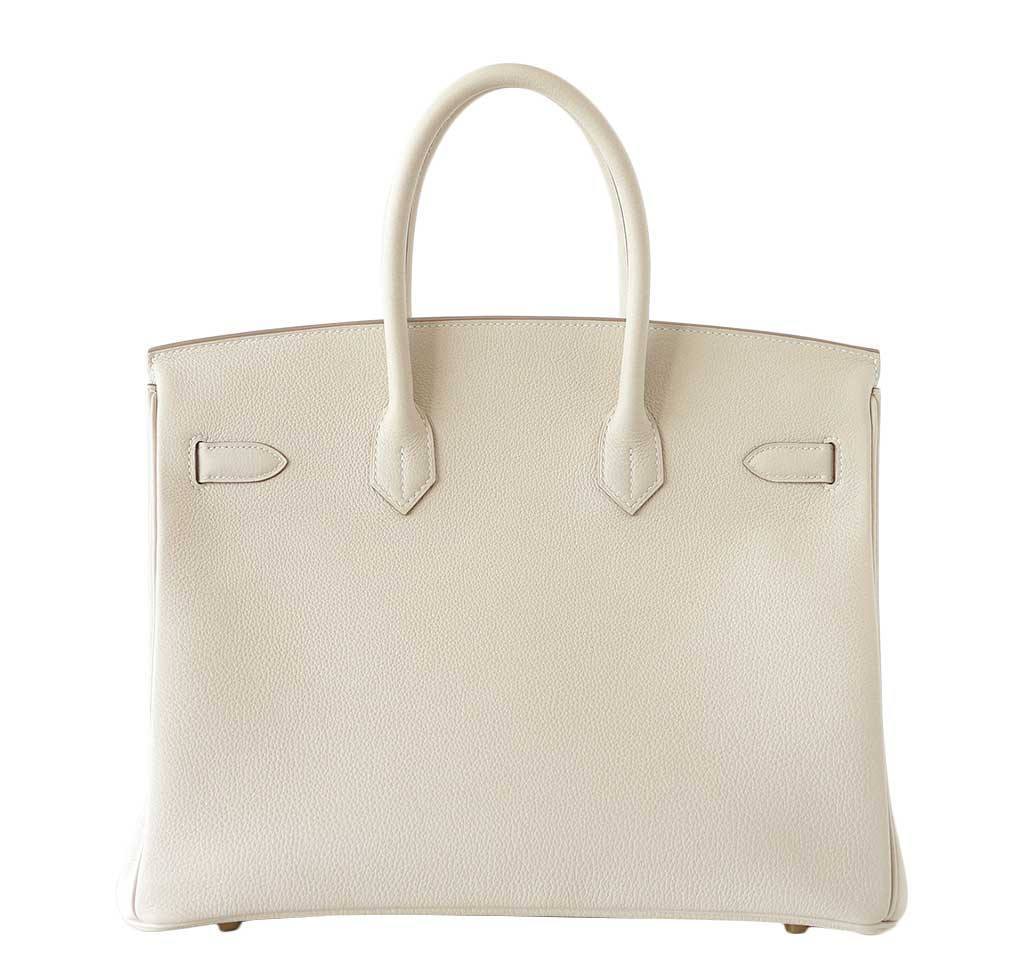 HermÃƒÆ’Ã‚Â¨s Birkin 35 Craie Togo Bag