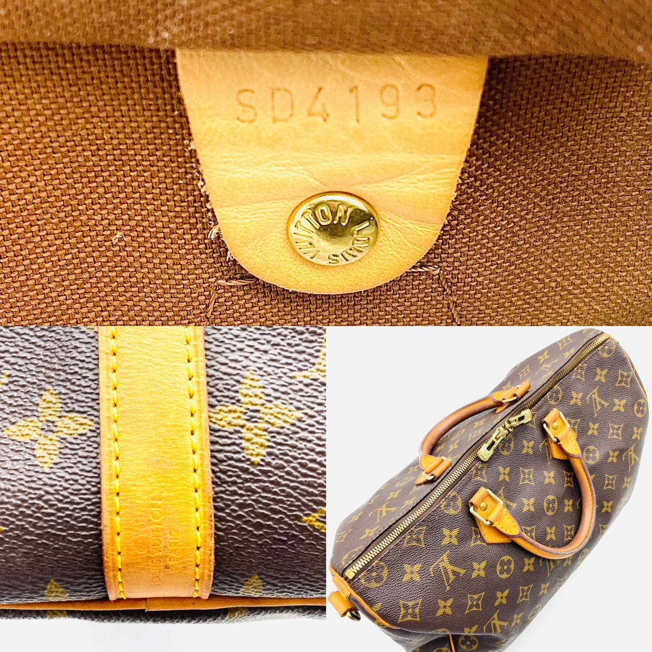 LOUIS VUITTON Monogram Speedy BandriÃ¨re 35