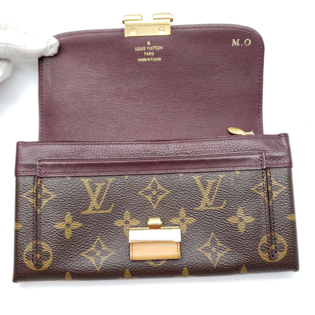 Louis Vuitton Brown Monogram Long Wallet