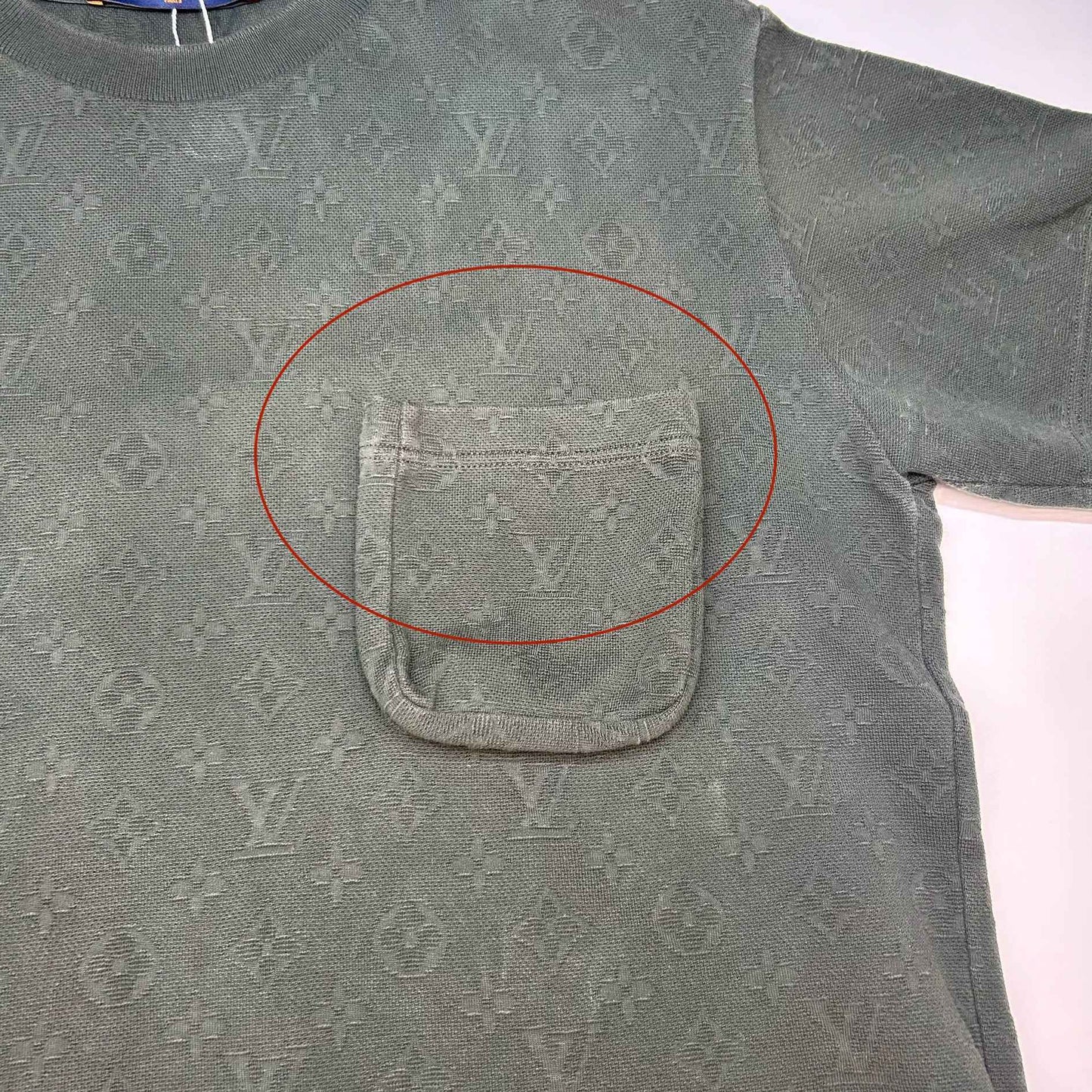 Men's Monogram Logo T-Shirt Khaki Size S