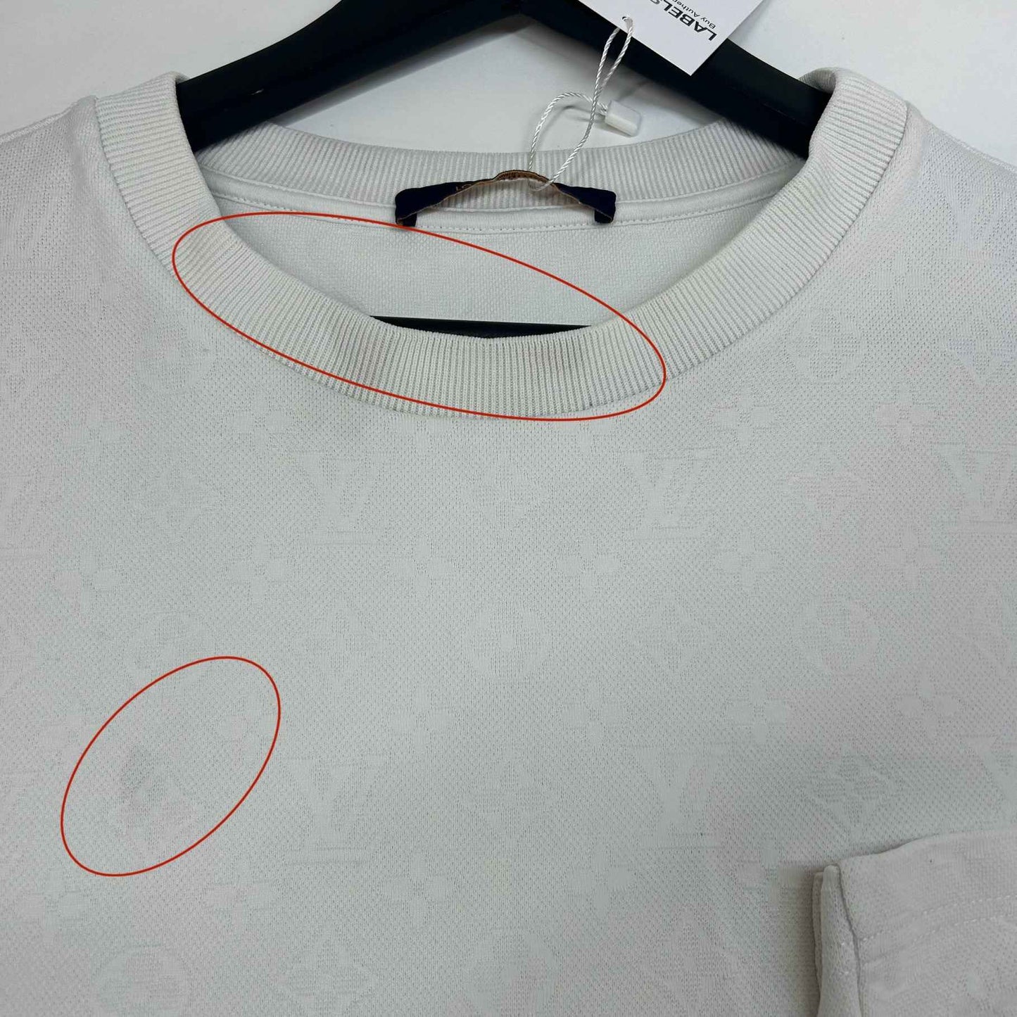 Men's Monogram 3D Pocket Short Sleeve Shirt White Size XL