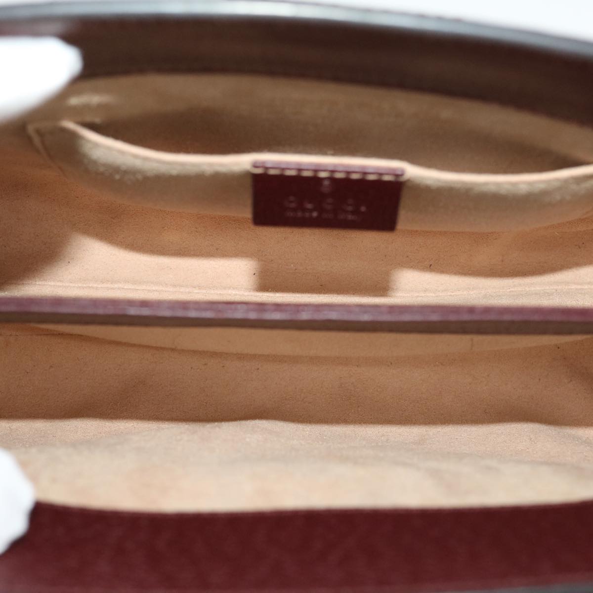 GUCCI Marmont WebSherry Line Shoulder Bag Leather Red 503877493075 lt580
