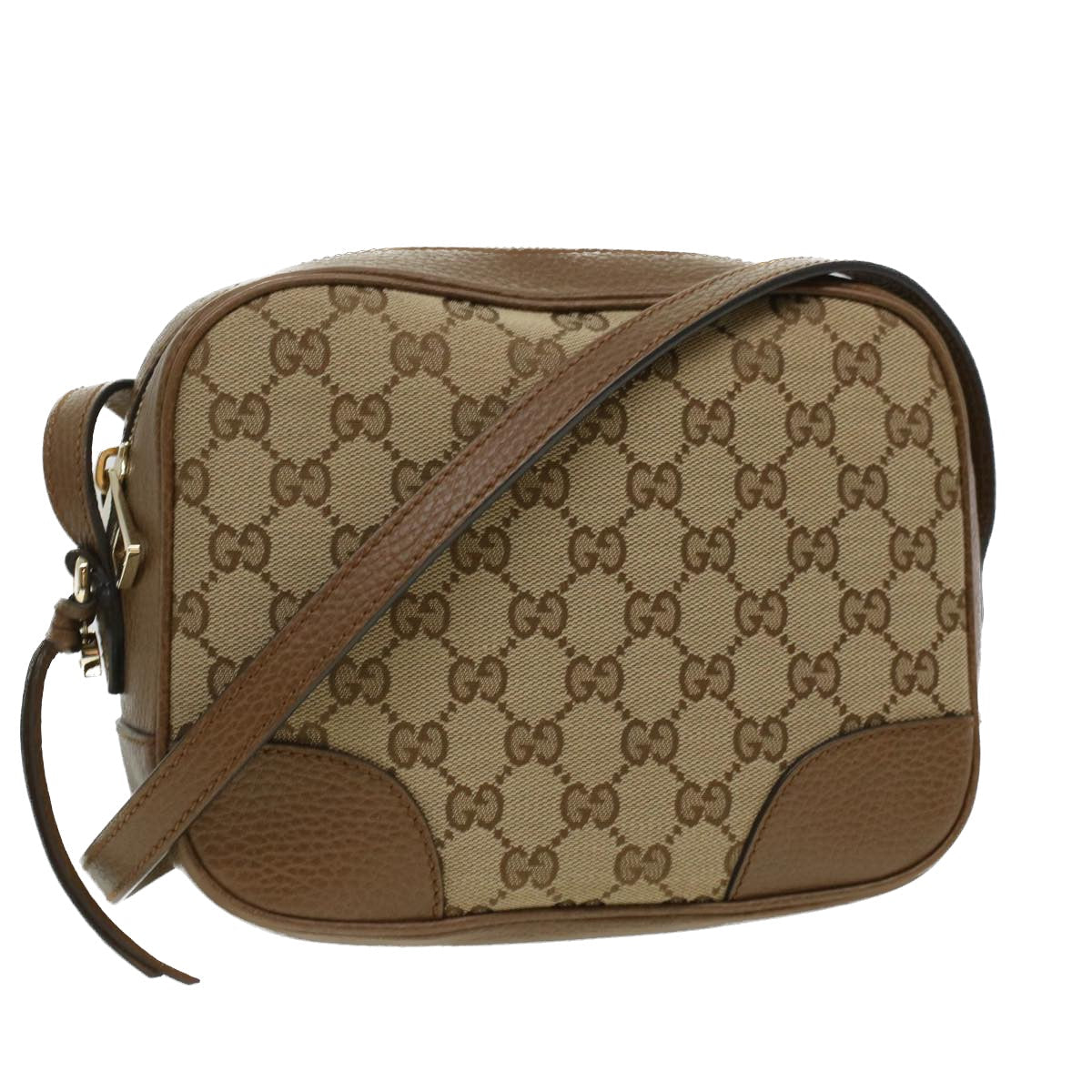 GUCCI GG Canvas Shoulder Bag Beige lt695