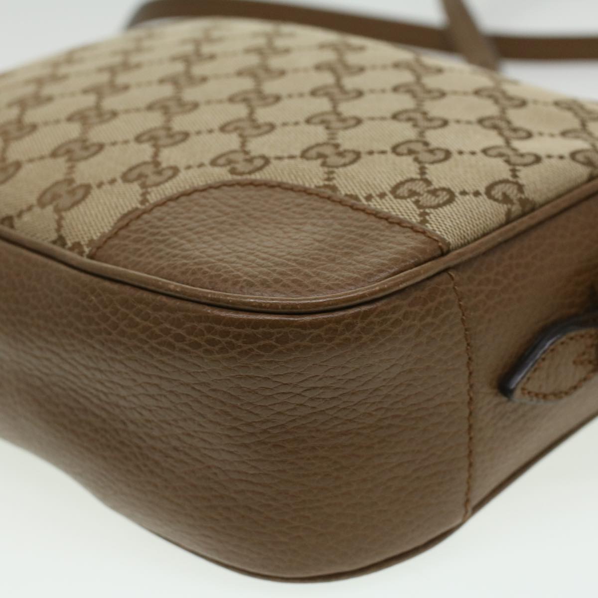 GUCCI GG Canvas Shoulder Bag Beige lt695