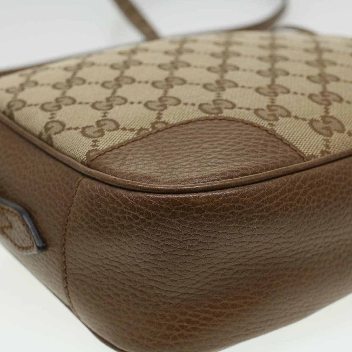 GUCCI GG Canvas Shoulder Bag Beige lt695