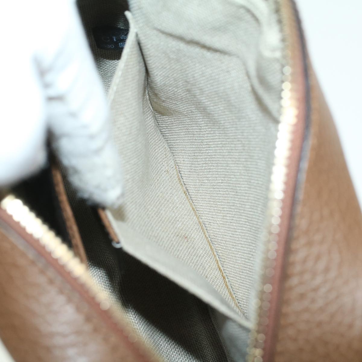 GUCCI GG Canvas Shoulder Bag Beige lt695