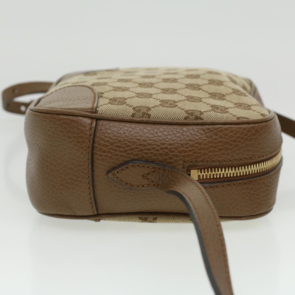 GUCCI GG Canvas Shoulder Bag Beige lt695