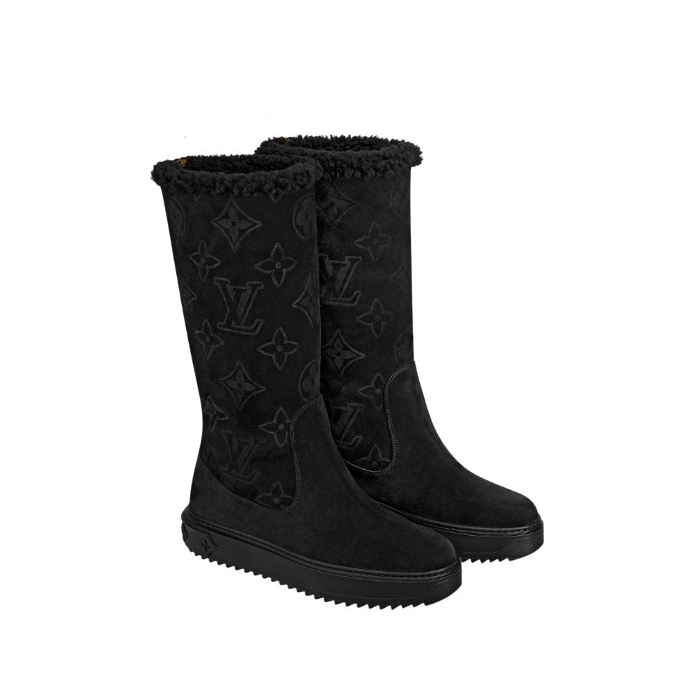 LV SUEDE GLMNOGRAM BOOTS BLACK