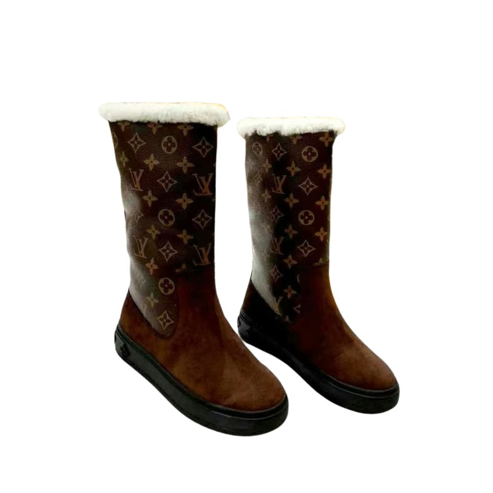 LV SUEDE GLMNOGRAM BOOTS BROWN