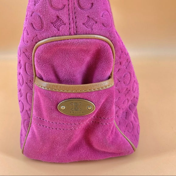 CELINE pink logo tote