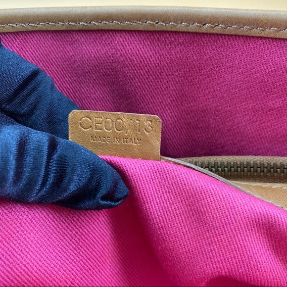 CELINE pink logo tote