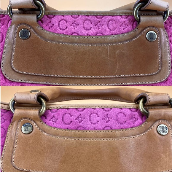 CELINE pink logo tote