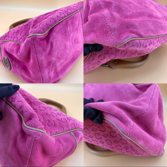 CELINE pink logo tote