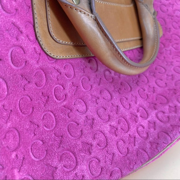 CELINE pink logo tote