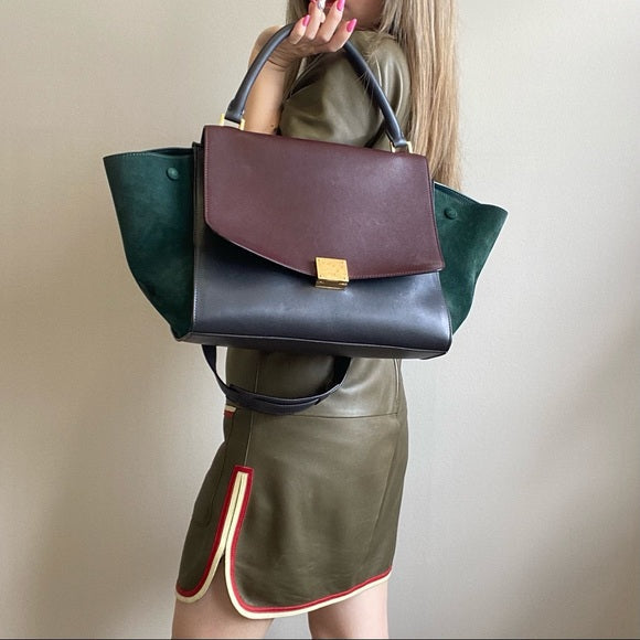 CELINE Smooth Calfskin Medium Bag Trapeze