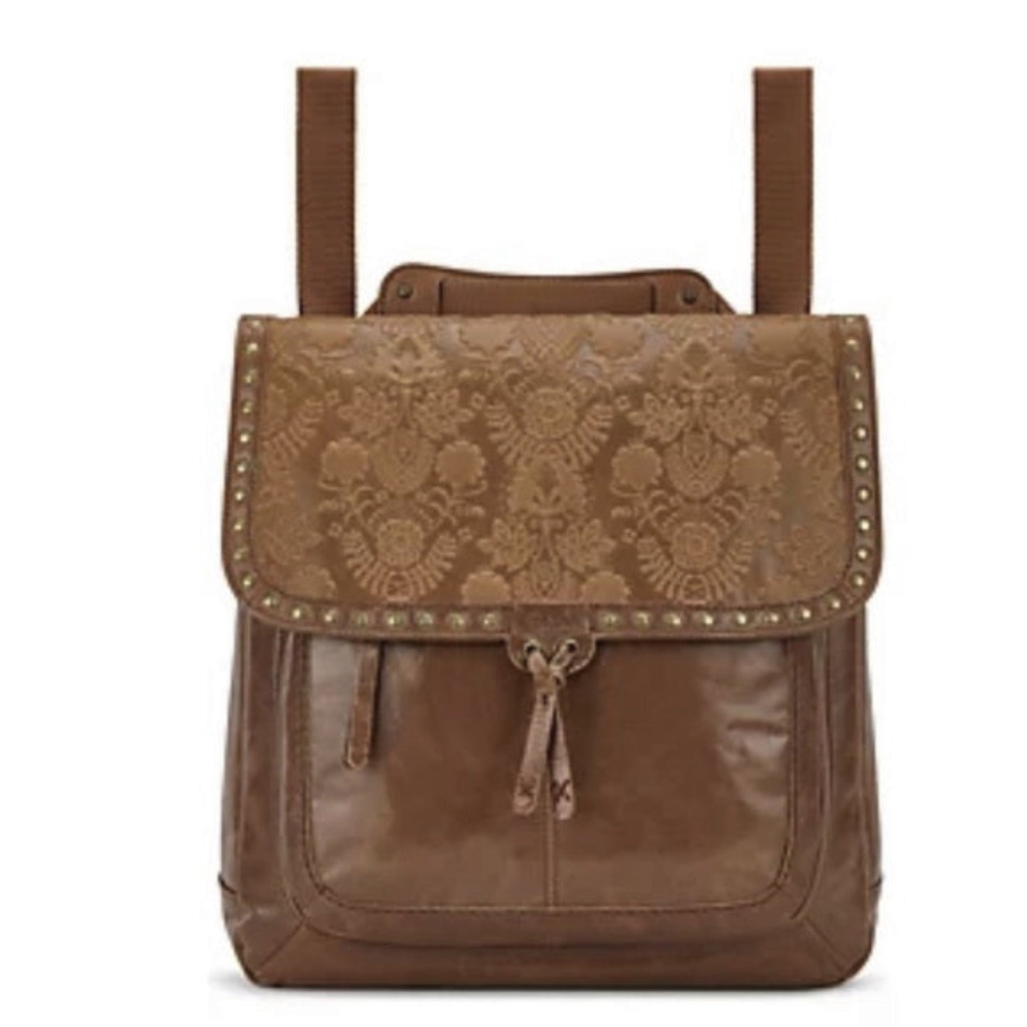 THE SAK Tobacco Embossed Floral Ventura Convertible Backpack
