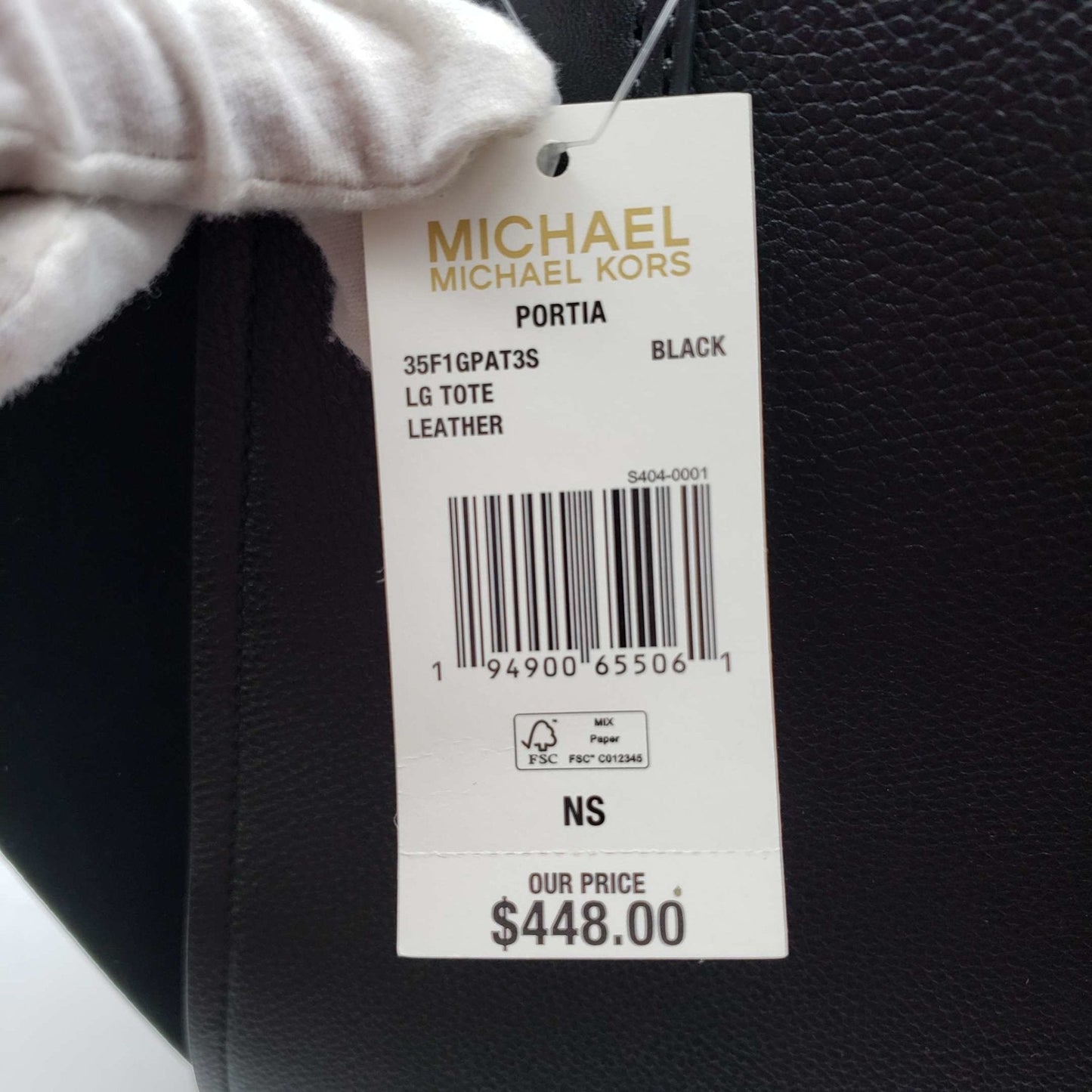 Michael Kors Portia Black Large Tote Bag