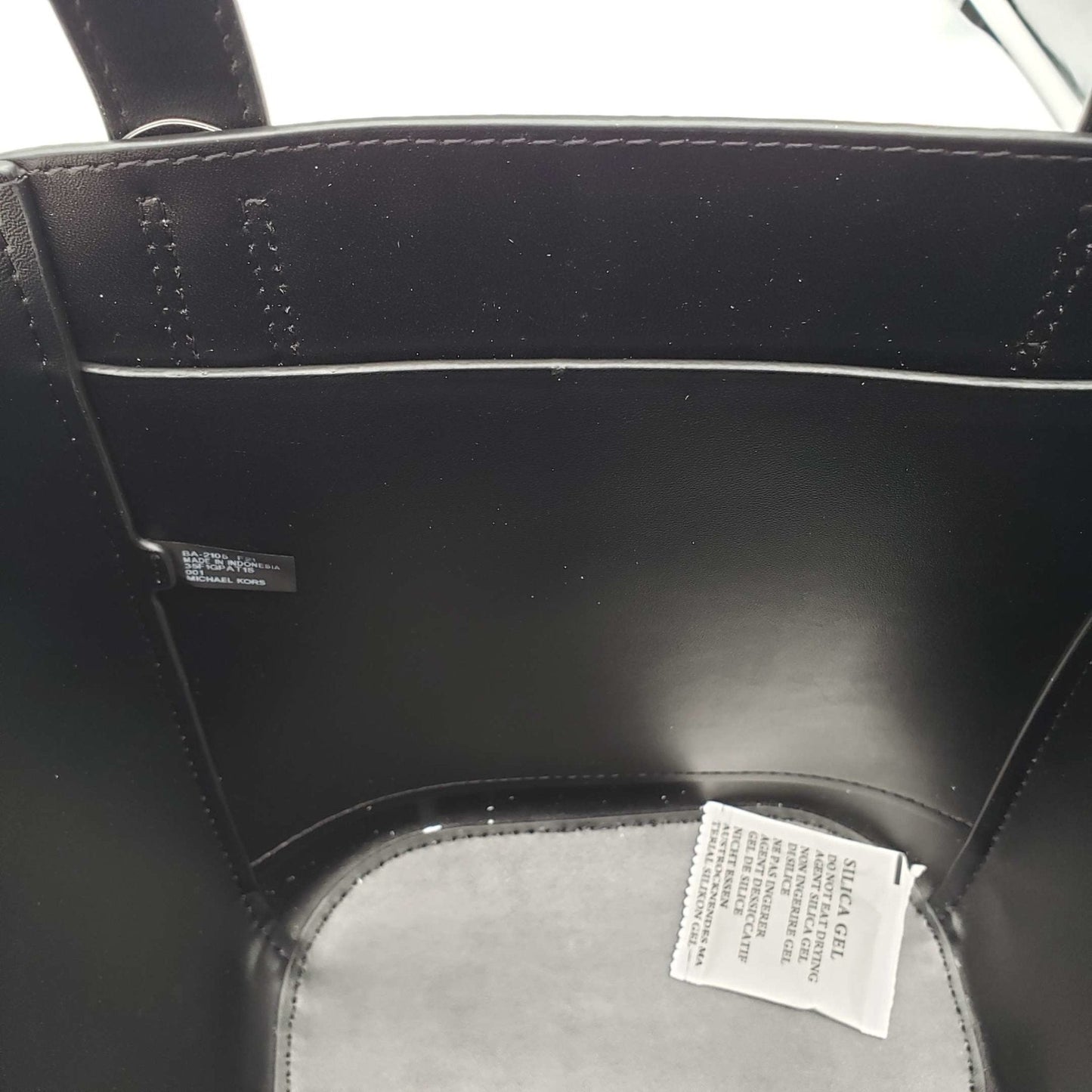 Michael Kors Portia Black Leather Tote Bag