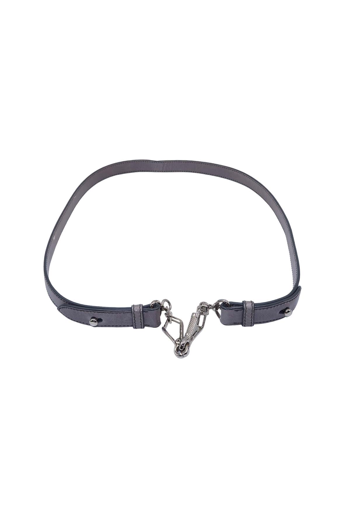 Vitello Lux Bow Satchel Grey