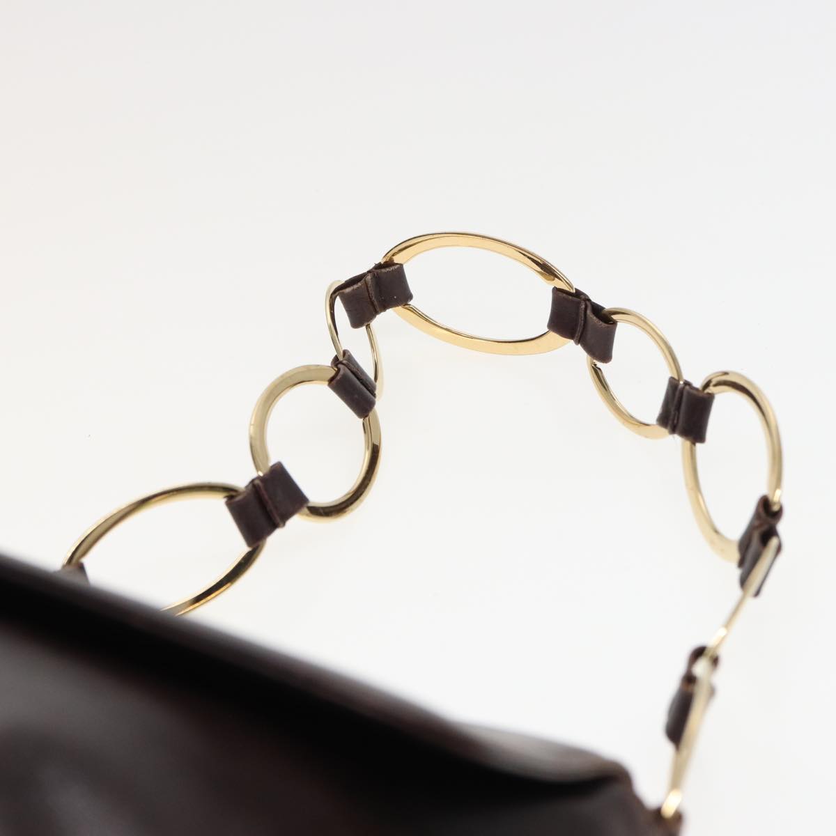 GUCCI Shoulder Bag Leather 3Set Black Brown mr141